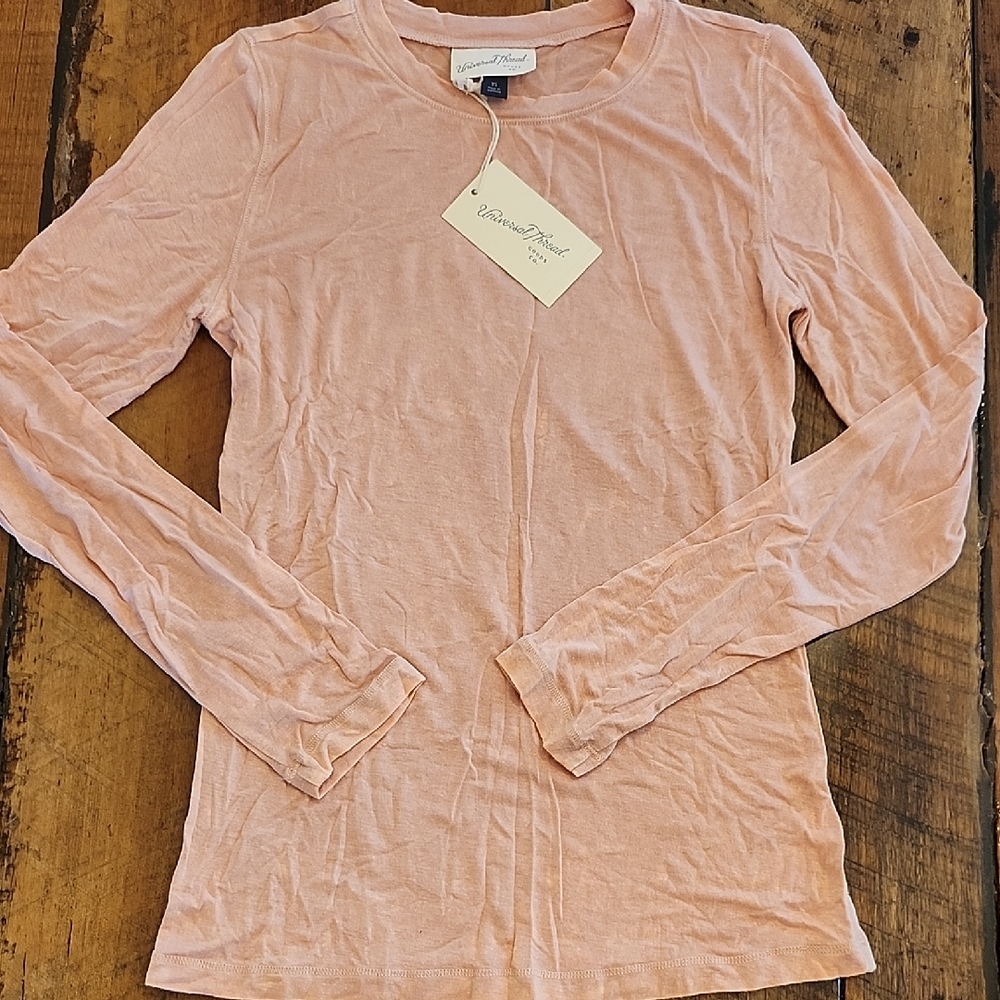 Velvet by Graham & Spencer Blush Long Sleeve Top